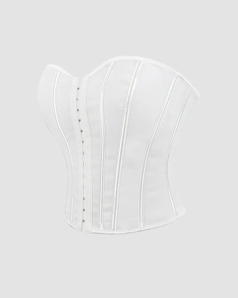 1960s 14 Boned Cotton Leopard Single Breasted Corset