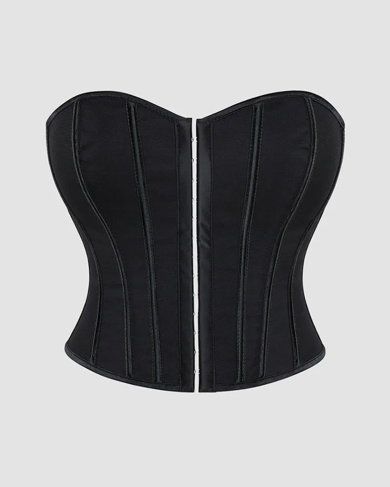 1960s 14 Boned Cotton Leopard Single Breasted Corset