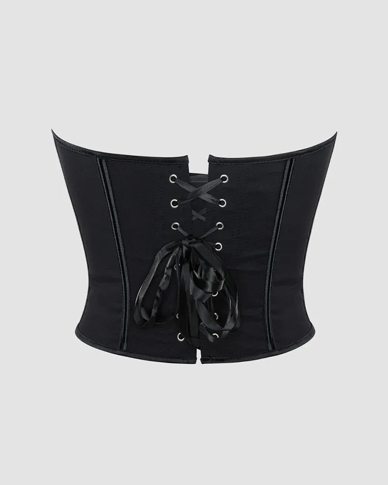 1960s 14 Boned Cotton Leopard Single Breasted Corset