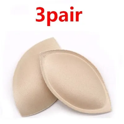 1Pair Soutien Gorge Silicone Gel Bra Insert Pads Breast Enhancer Padding for Bra Women Bikini Swimwear Invisible Sopnge Bra Pads