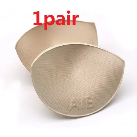 1Pair Soutien Gorge Silicone Gel Bra Insert Pads Breast Enhancer Padding for Bra Women Bikini Swimwear Invisible Sopnge Bra Pads