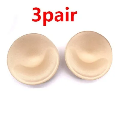 1Pair Soutien Gorge Silicone Gel Bra Insert Pads Breast Enhancer Padding for Bra Women Bikini Swimwear Invisible Sopnge Bra Pads