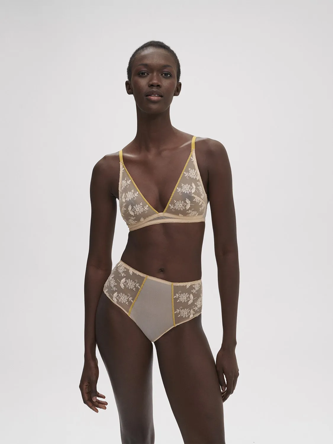 Adele Triangle Bralette - Ginger