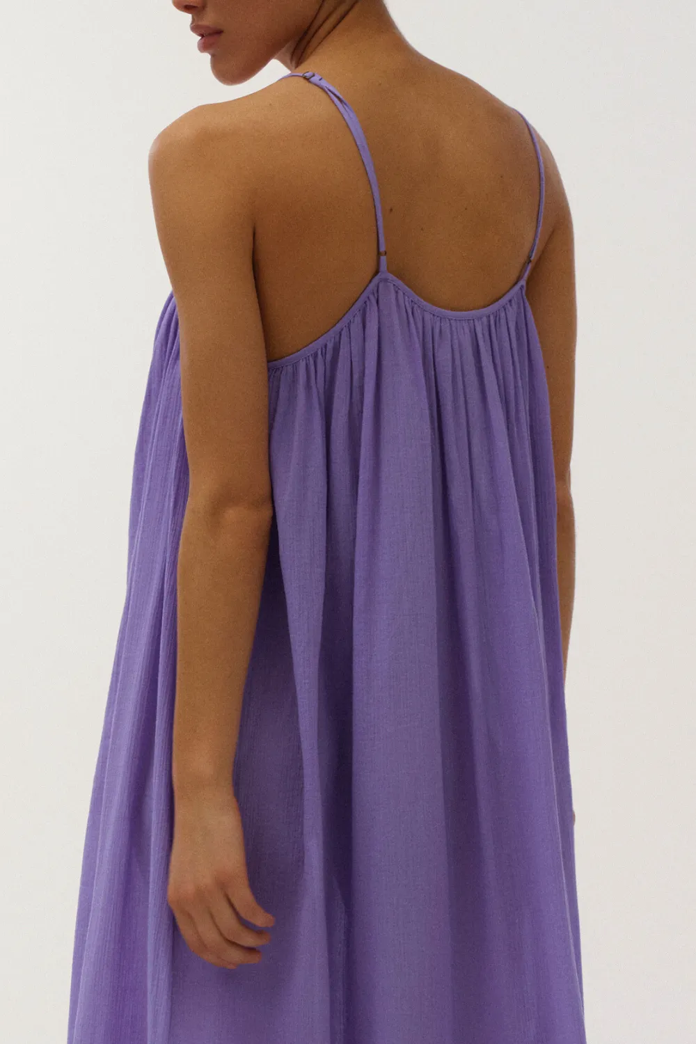 Apricot Long Cotton Sundress