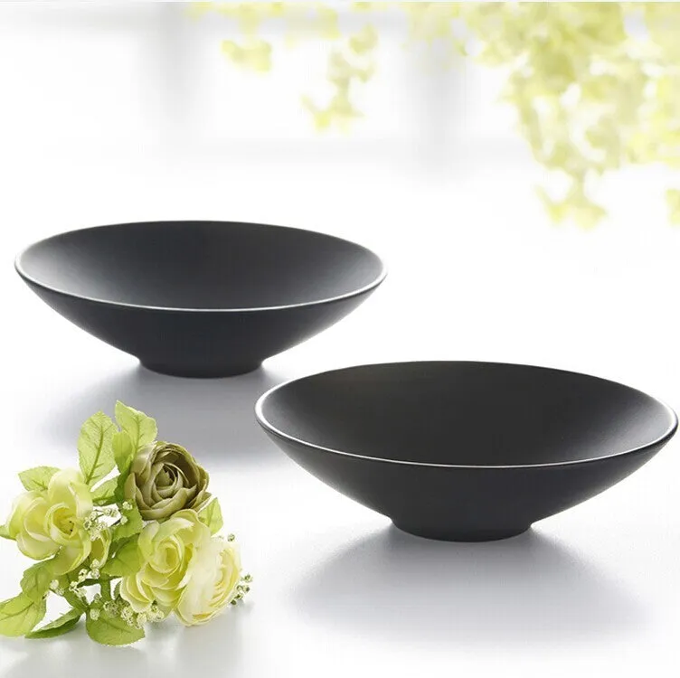 Black plastic cool leather bowl