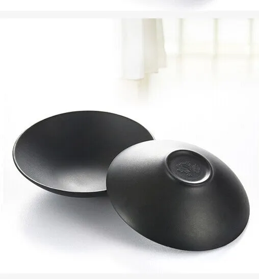 Black plastic cool leather bowl