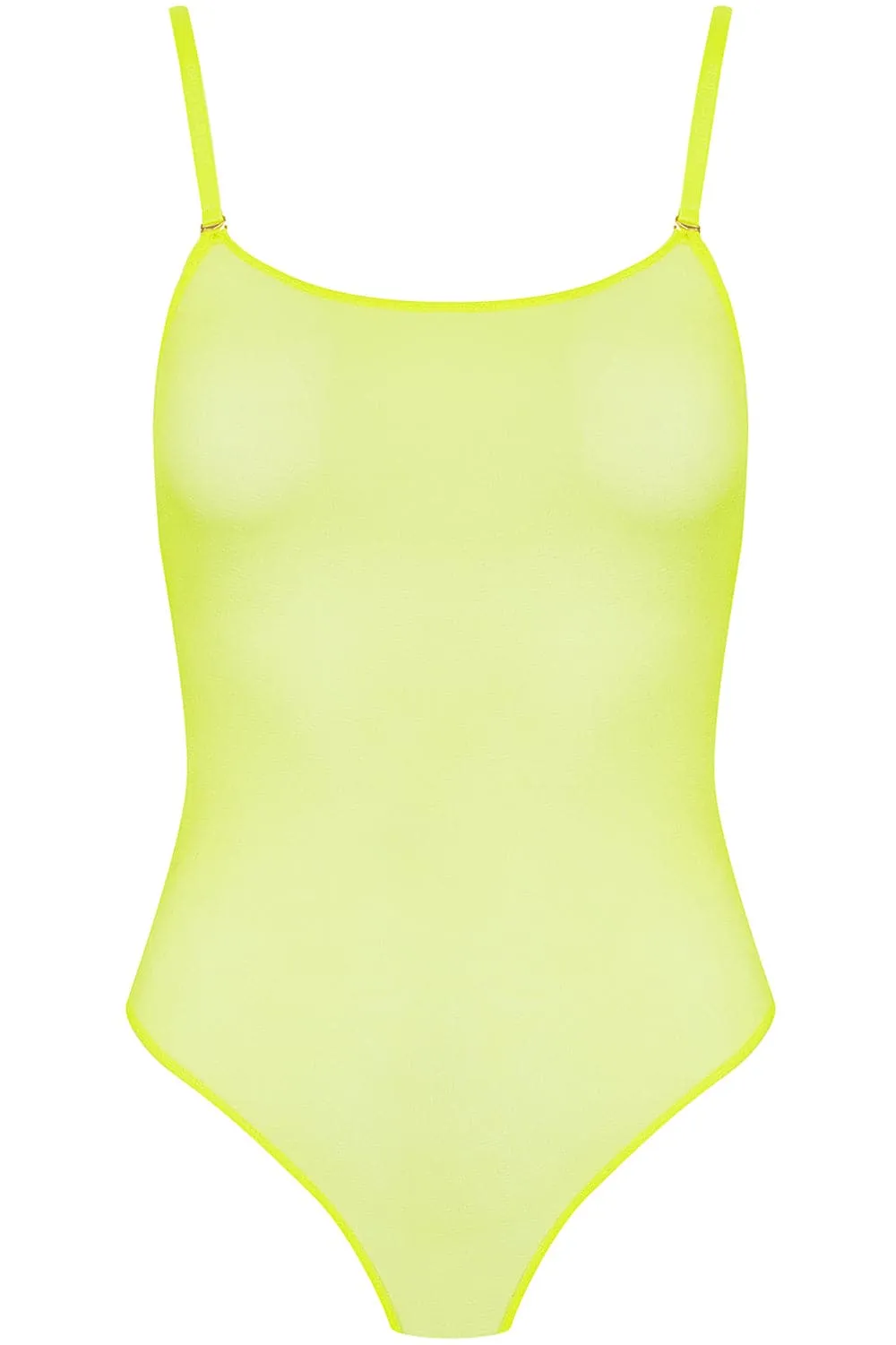 Corps  Corps Thong Bodysuit Neon Yellow