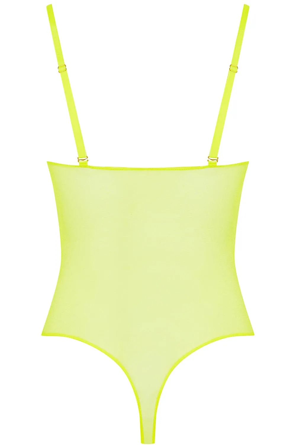 Corps  Corps Thong Bodysuit Neon Yellow