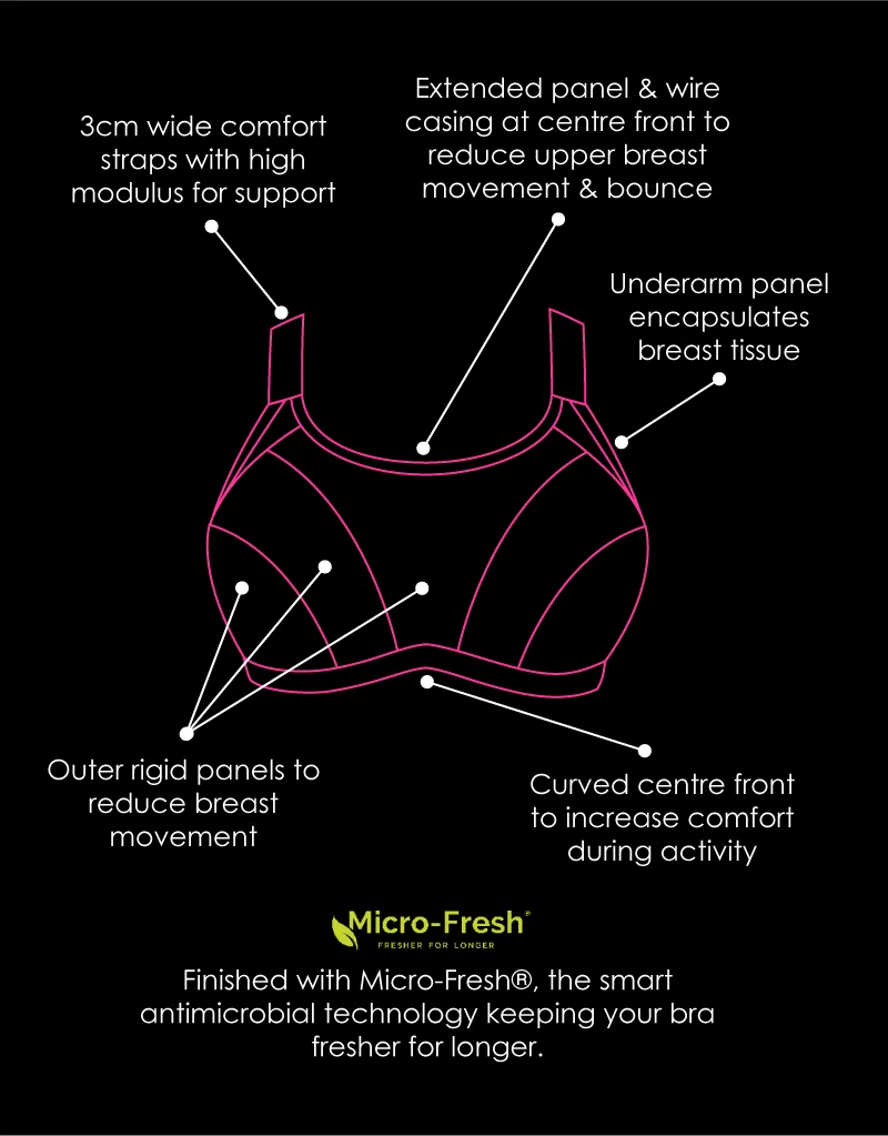 Curvy Kate Everymove Wired Multiway Sports Bra Jungle Green/Black