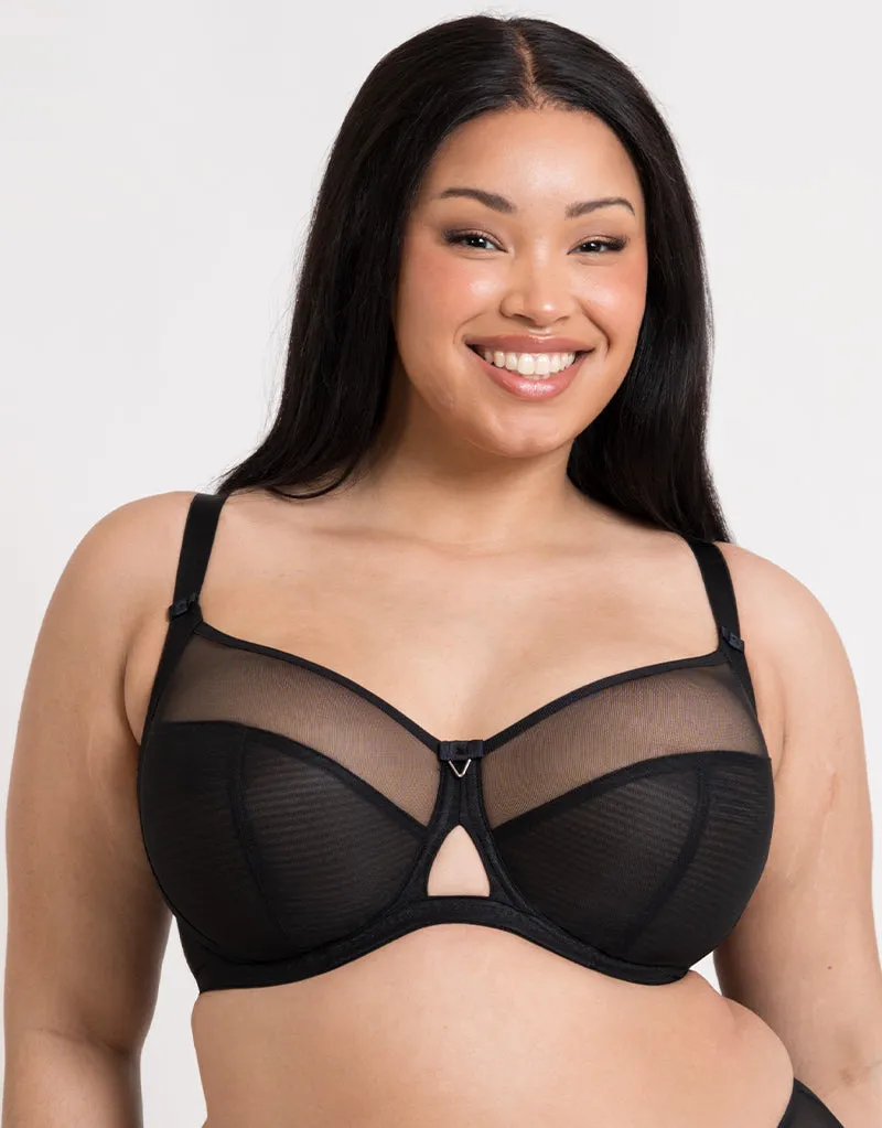 Curvy Kate Victory Side Support Balcony Bra Black