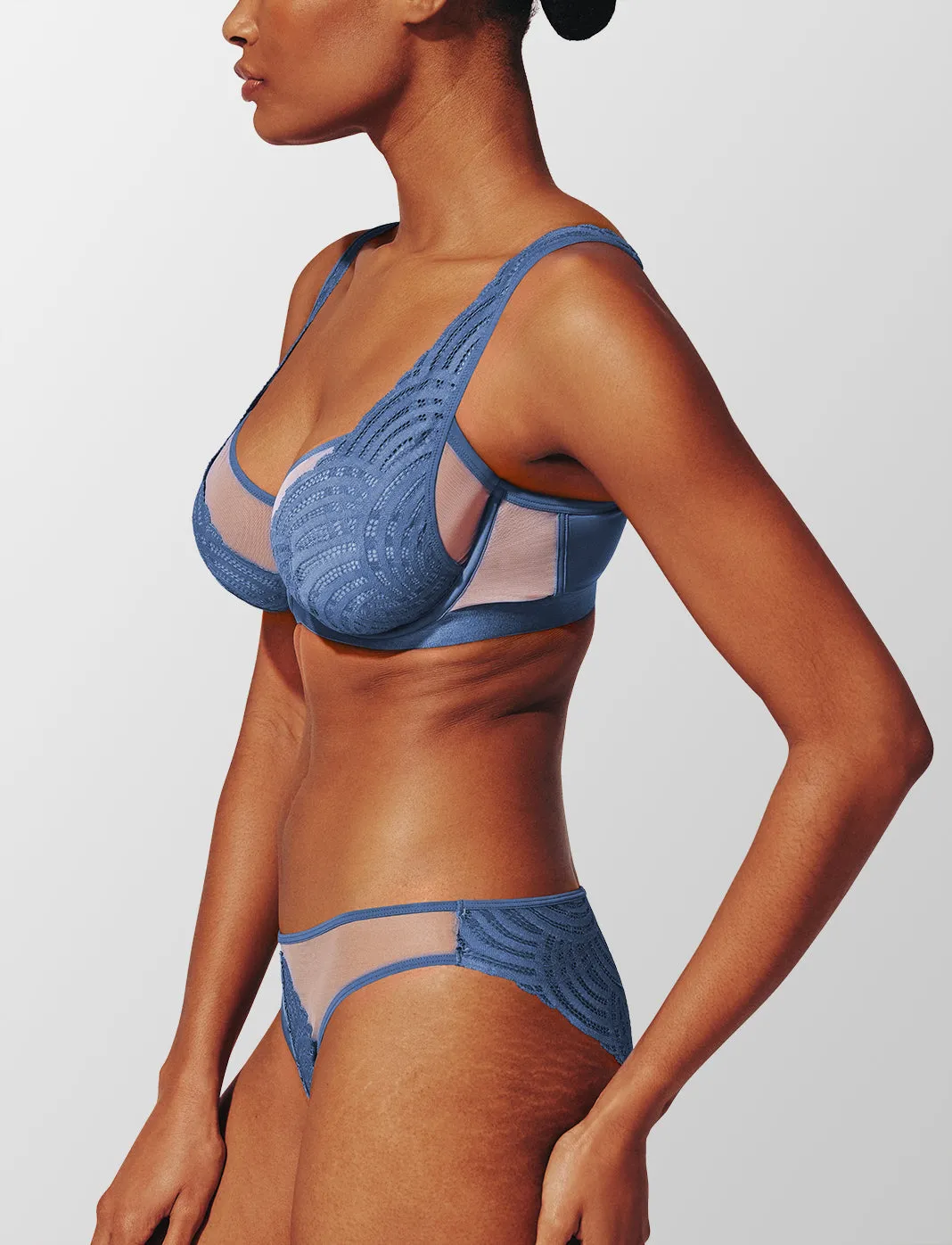 Deco Lace Unlined Bra   Bikini Set