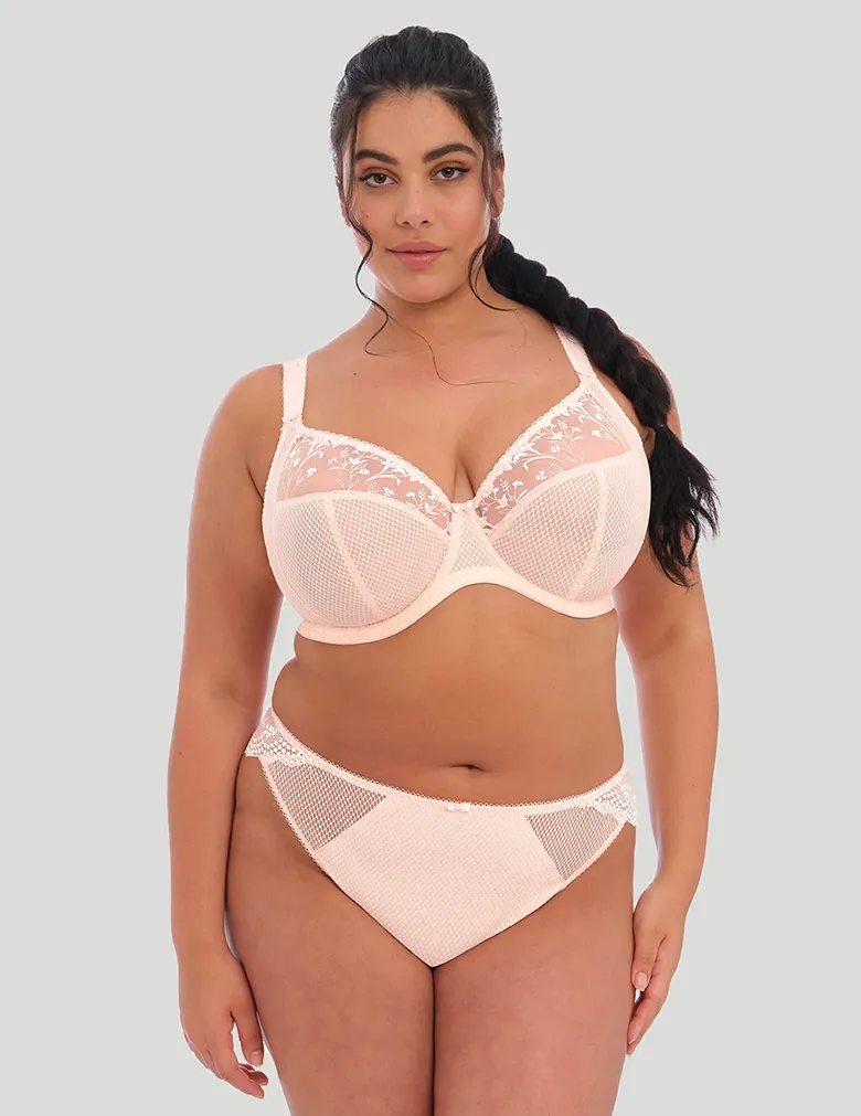 ELOMI CHARLEY EL4382 BALLET PINK PLUNGE UNDERWIRE BRA