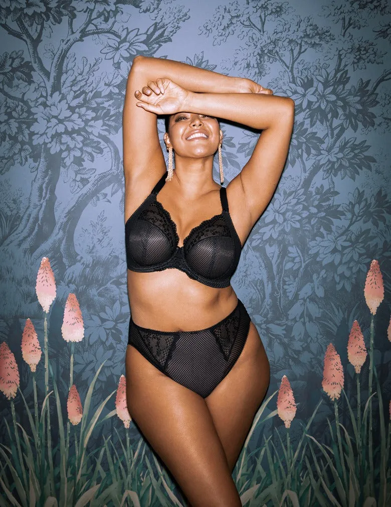 ELOMI CHARLEY EL4382 BLACK PLUNGE BRA