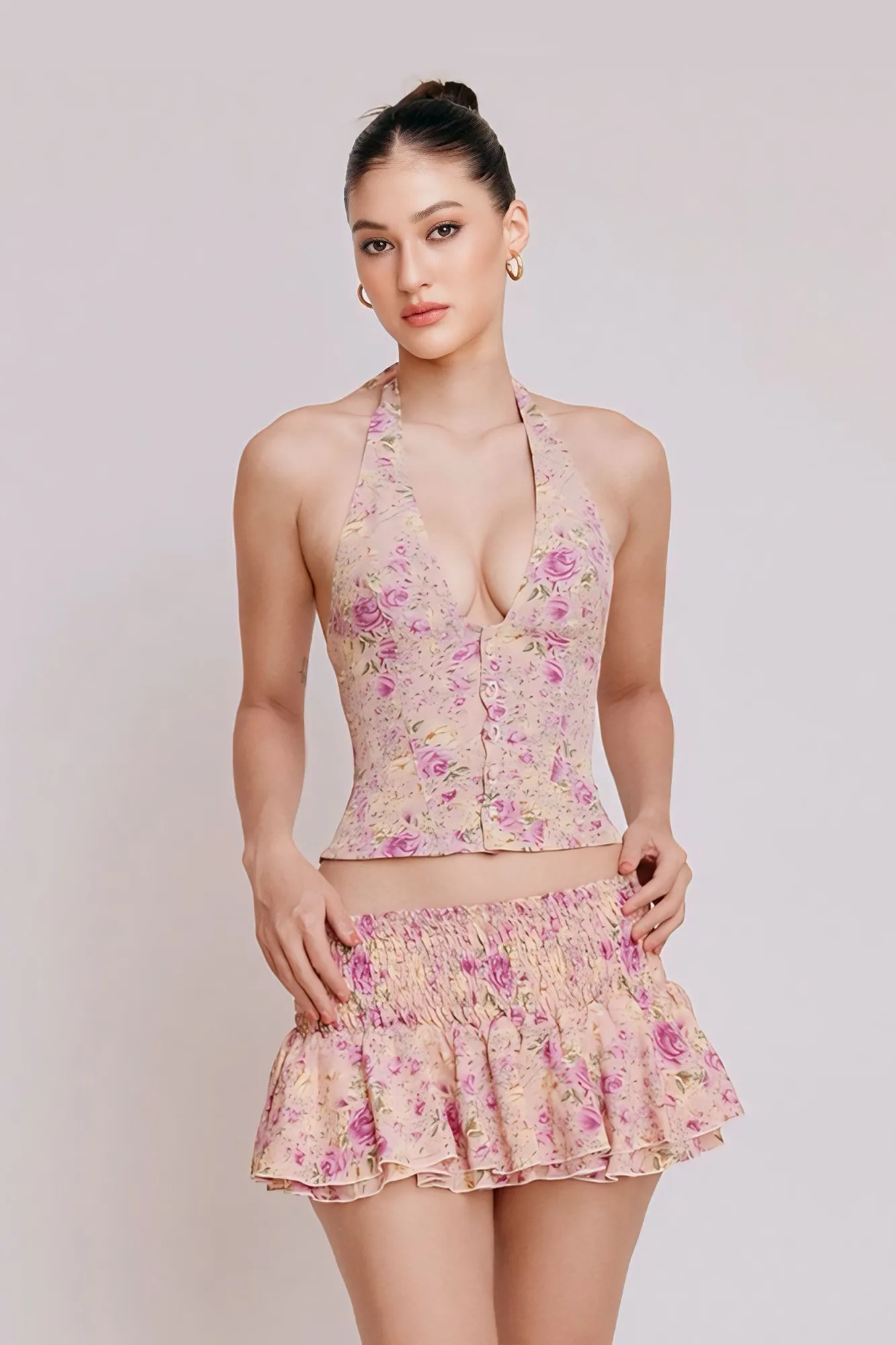 Floral Co-ord Skirt Set