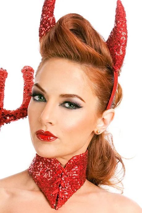 Girl on Fire Devil Horns