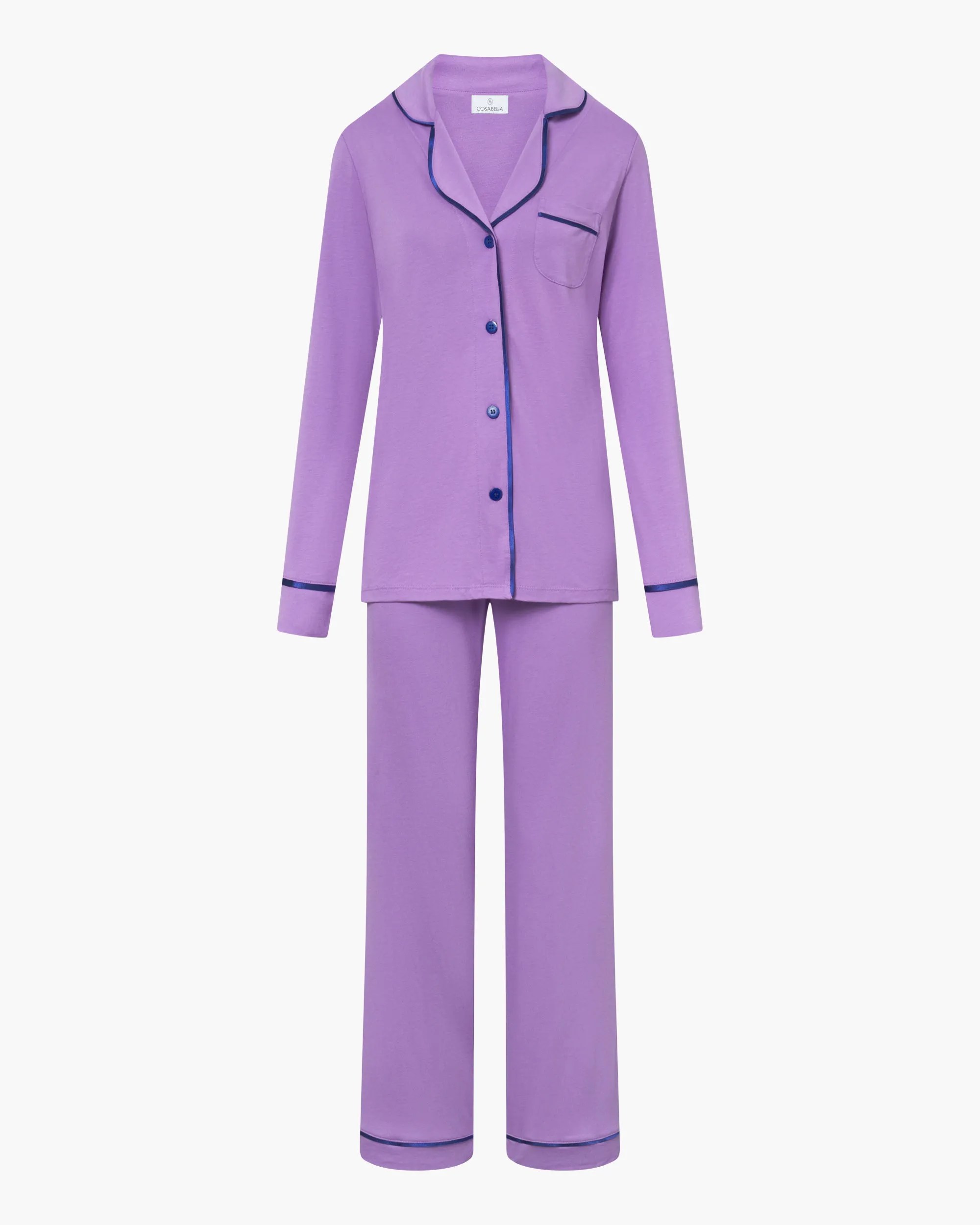 Langrmeliges Top & Boxer Pyjama-Set