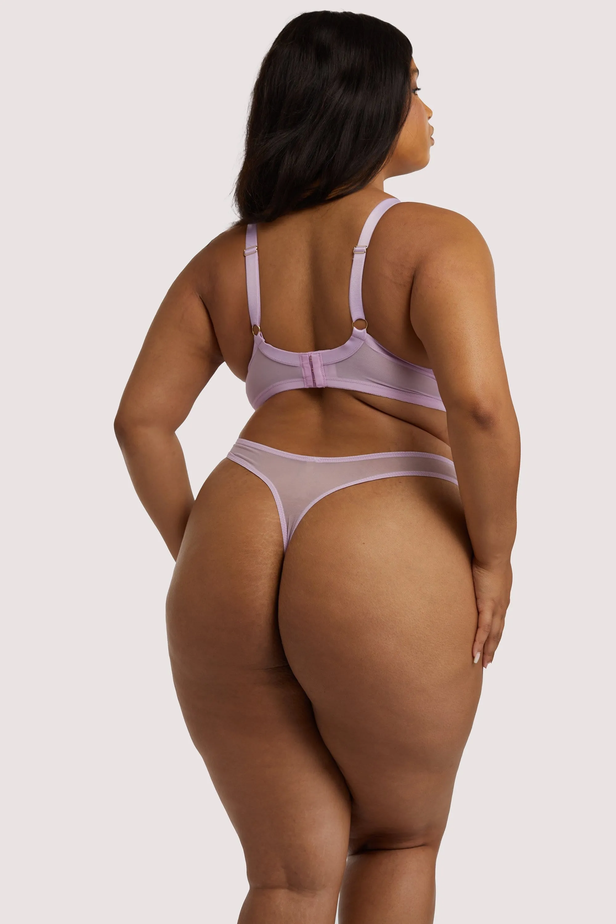 Lila Lilac Plunge Bra