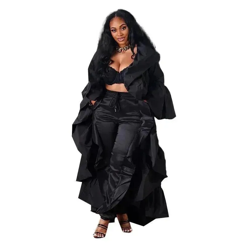 Loose Fit Women's Duster Coat