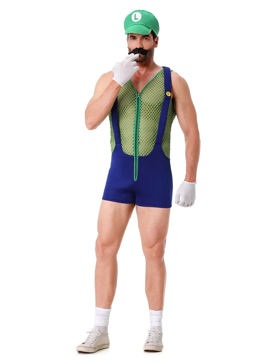 Men's Super Plumber Romper