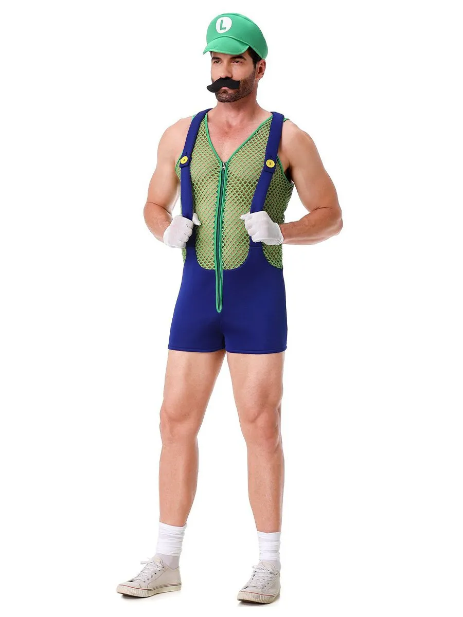 Men's Super Plumber Romper