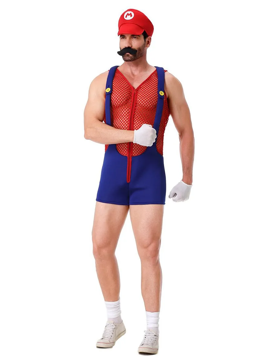 Men's Super Plumber Romper