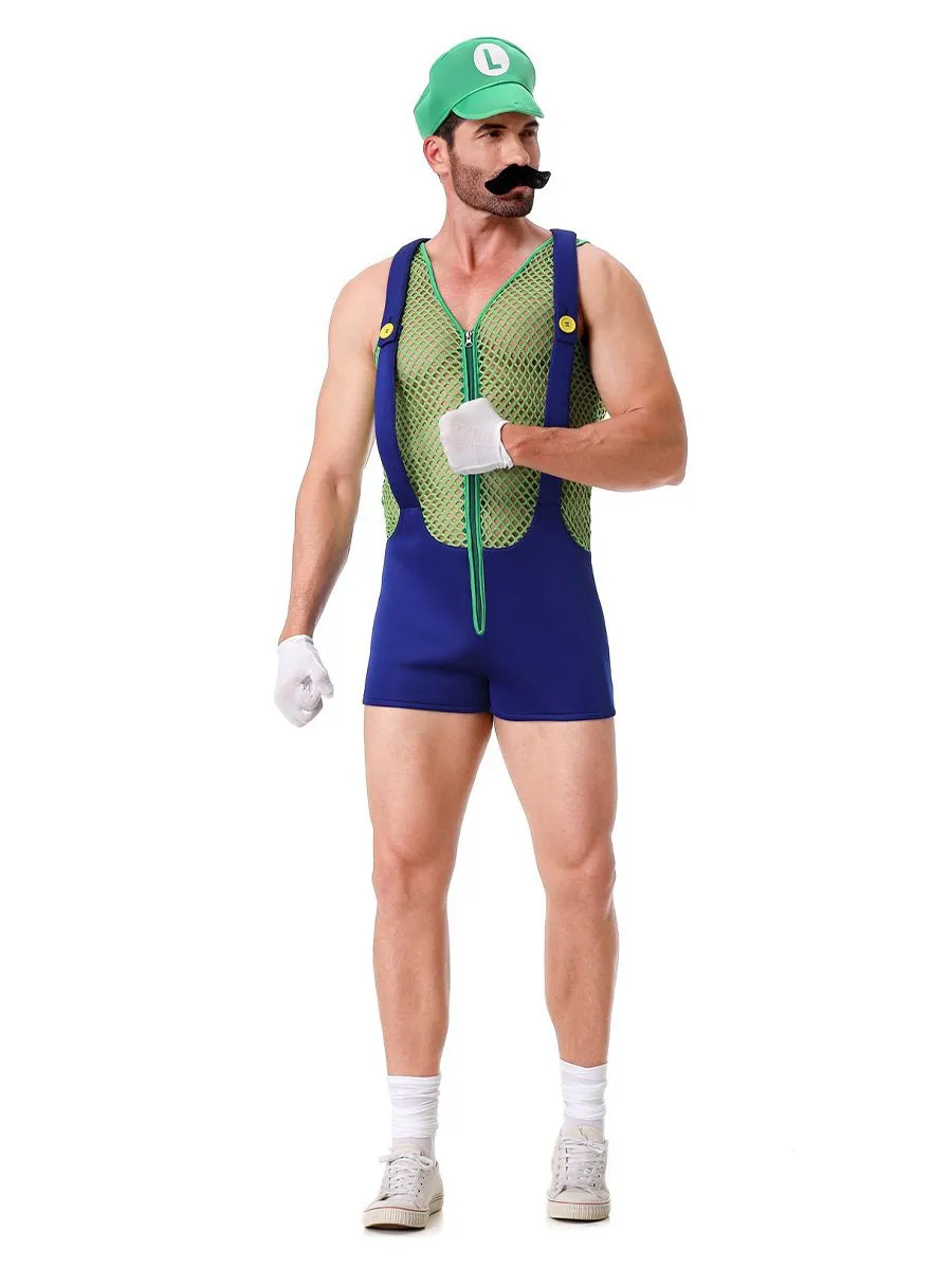 Men's Super Plumber Romper