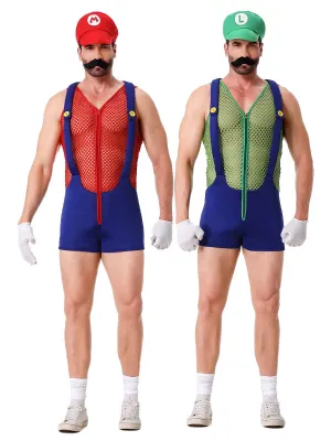 Men's Super Plumber Romper