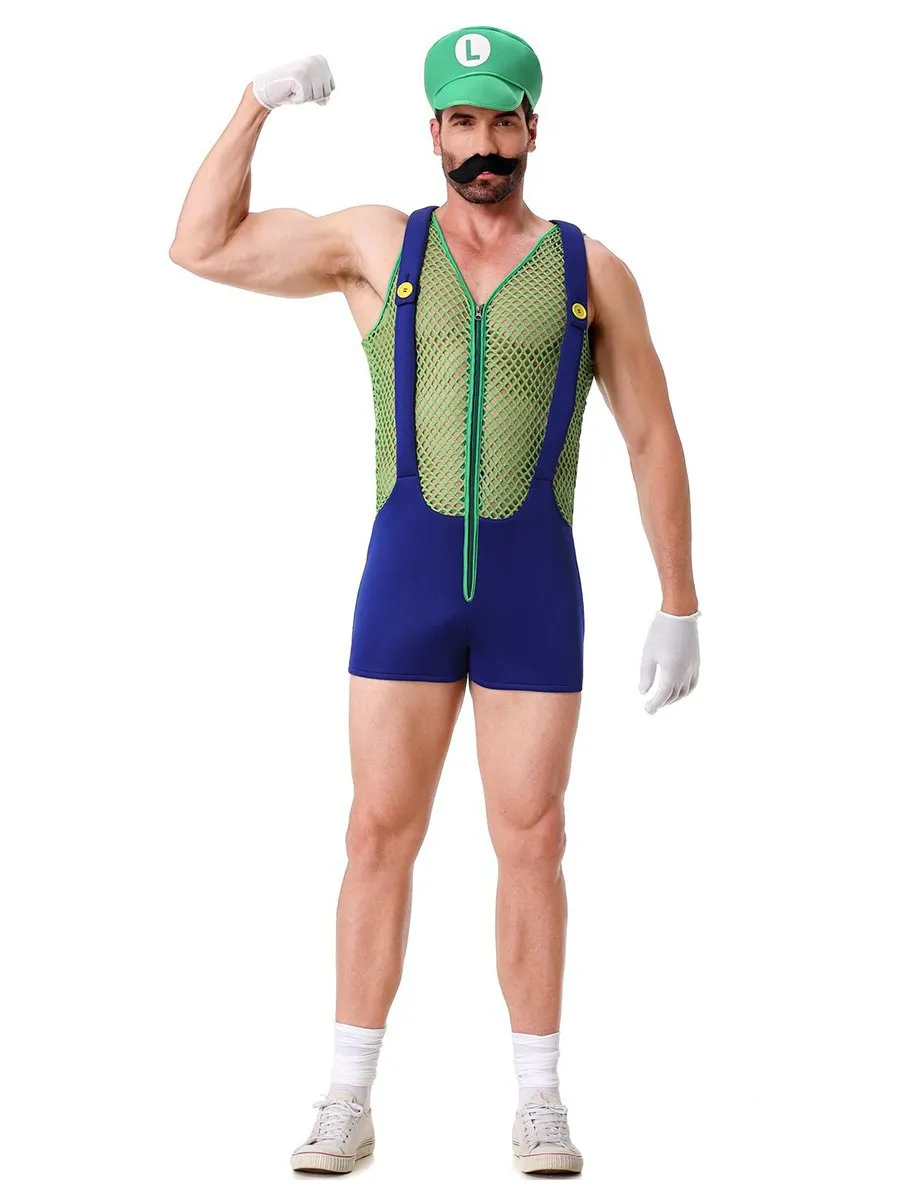 Men's Super Plumber Romper