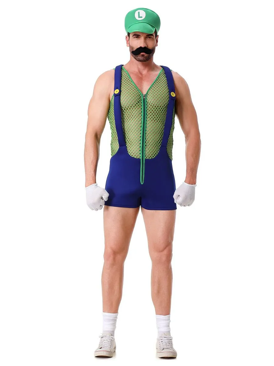 Men's Super Plumber Romper