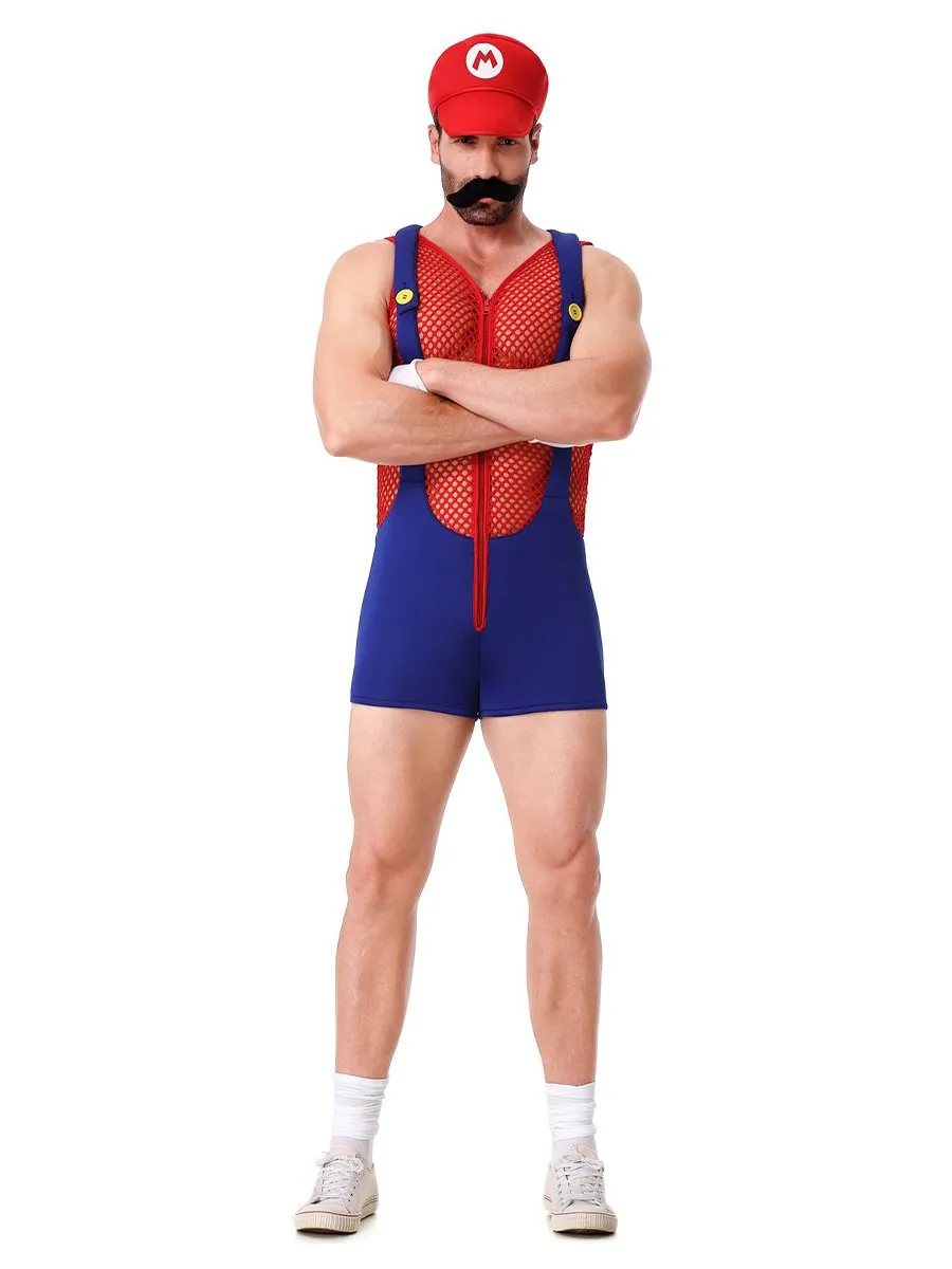 Men's Super Plumber Romper