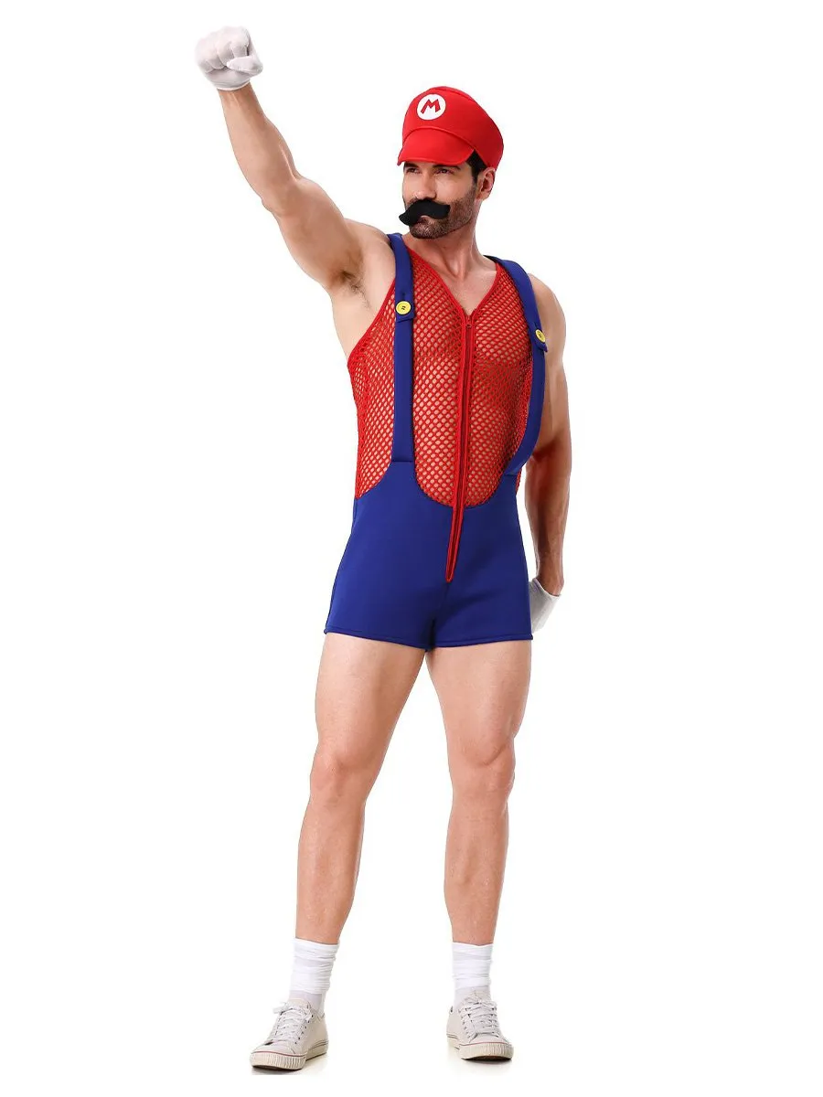 Men's Super Plumber Romper