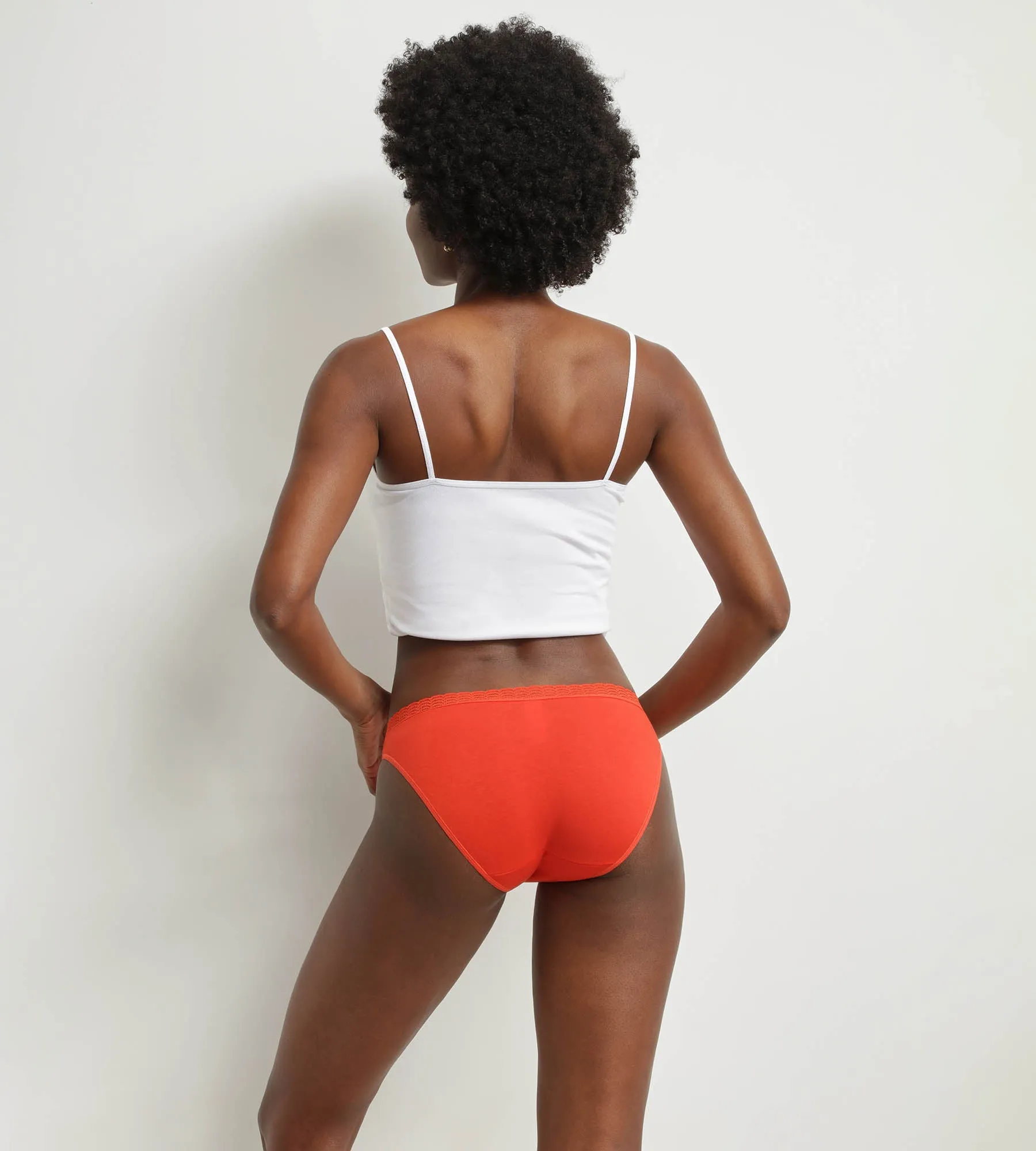 Pack of 2 red and pink women's panties DIM Fashion
