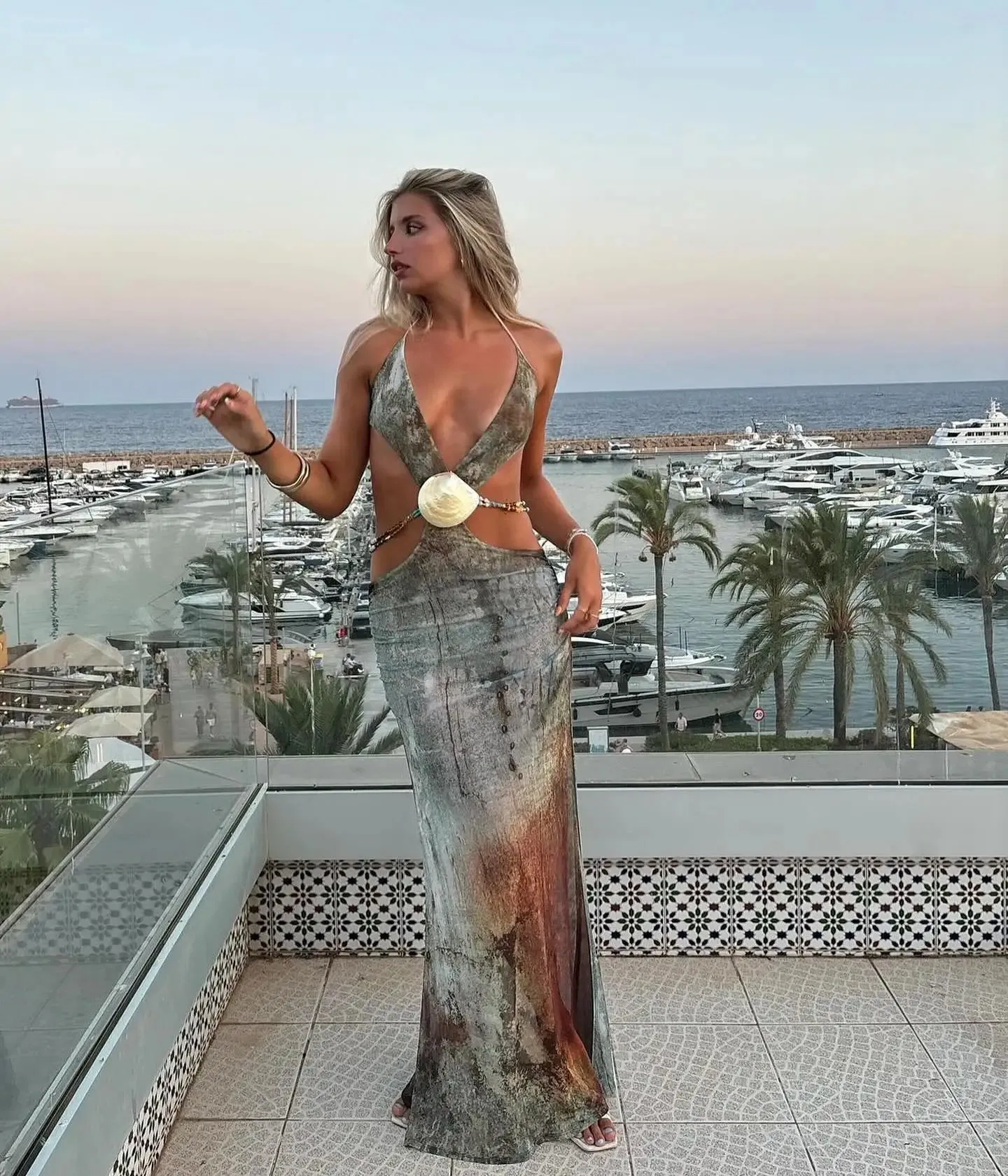 #PB Hollow Out Beach Dress