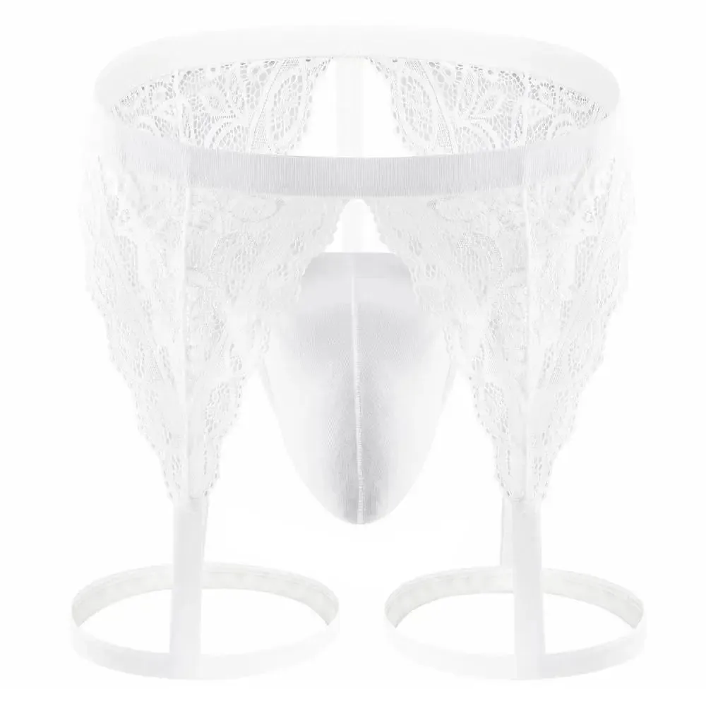 #PB Men's Thongs Erotic Lingerie Lace T-back Underpants
