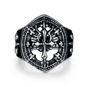 punk style stainless steel rings for men Irregular cut anel feminino jewellery MAYAR227 ELY