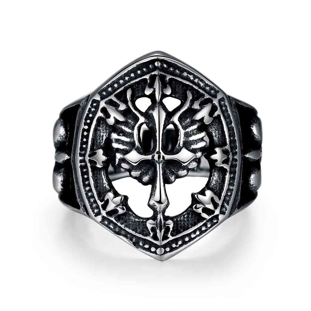 punk style stainless steel rings for men Irregular cut anel feminino jewellery MAYAR227 ELY