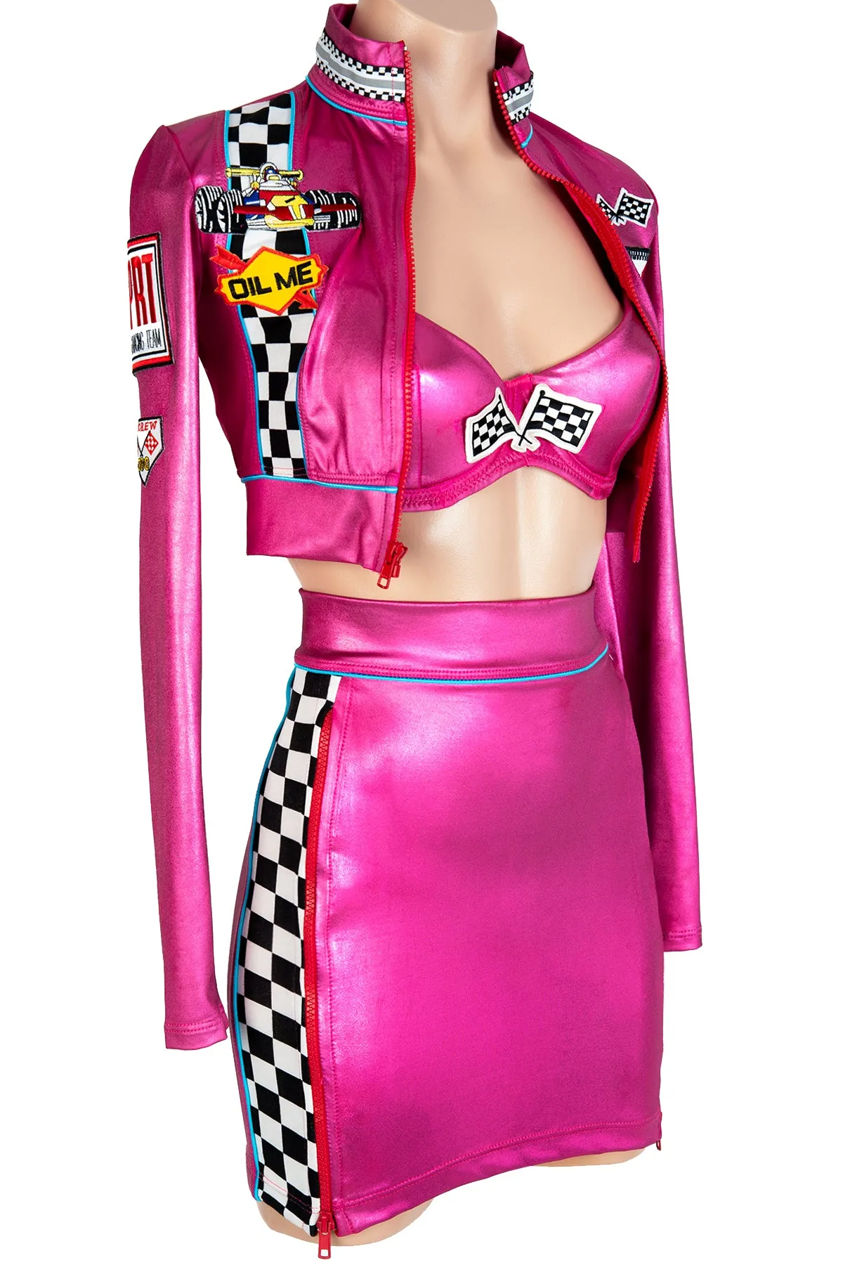 Rev My Engine High-Waisted Skirt