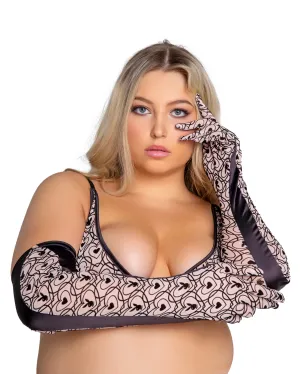Roma Confidential Playboy Bunny Kiss Gloves Queen Plus Size