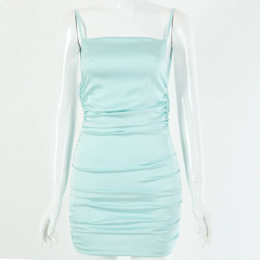 Sexy Backless Lace Up Hip Dress