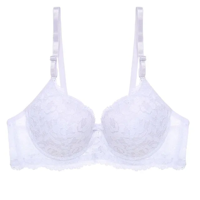 Sexy Push Up Bra B C Cup Lace Bras For Women Bra Adjustment Lingerie Female Bralette Underwear Ladies Big Plus Size Brassiere