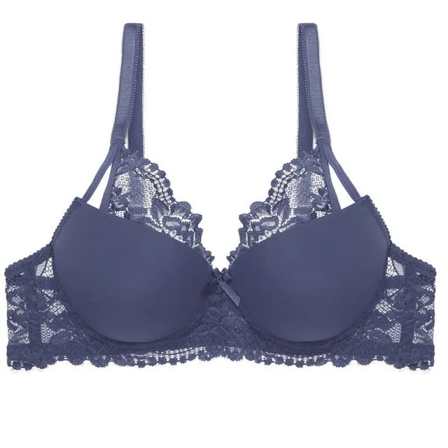 Sexy Push Up Bra B C Cup Lace Bras For Women Bra Adjustment Lingerie Female Bralette Underwear Ladies Big Plus Size Brassiere