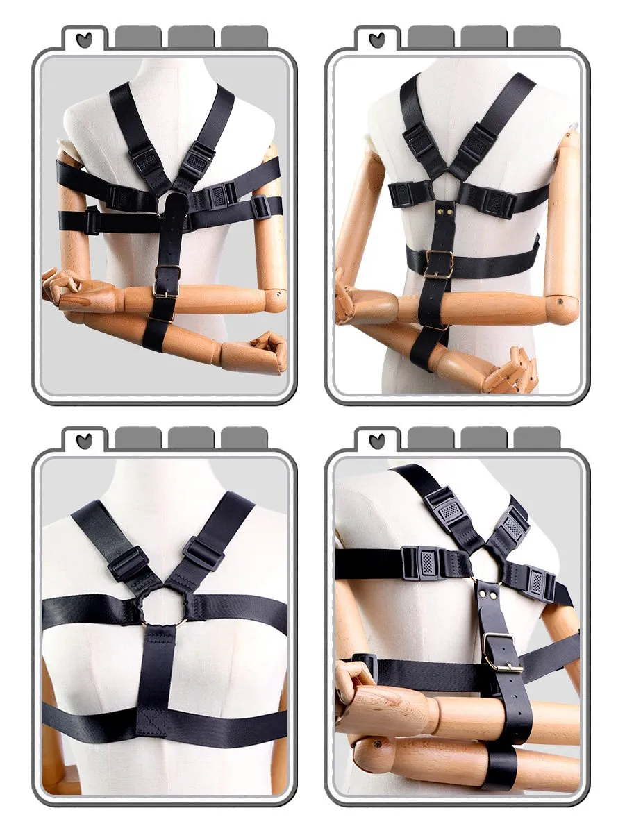 Strappy & PU Leather Chest Harness
