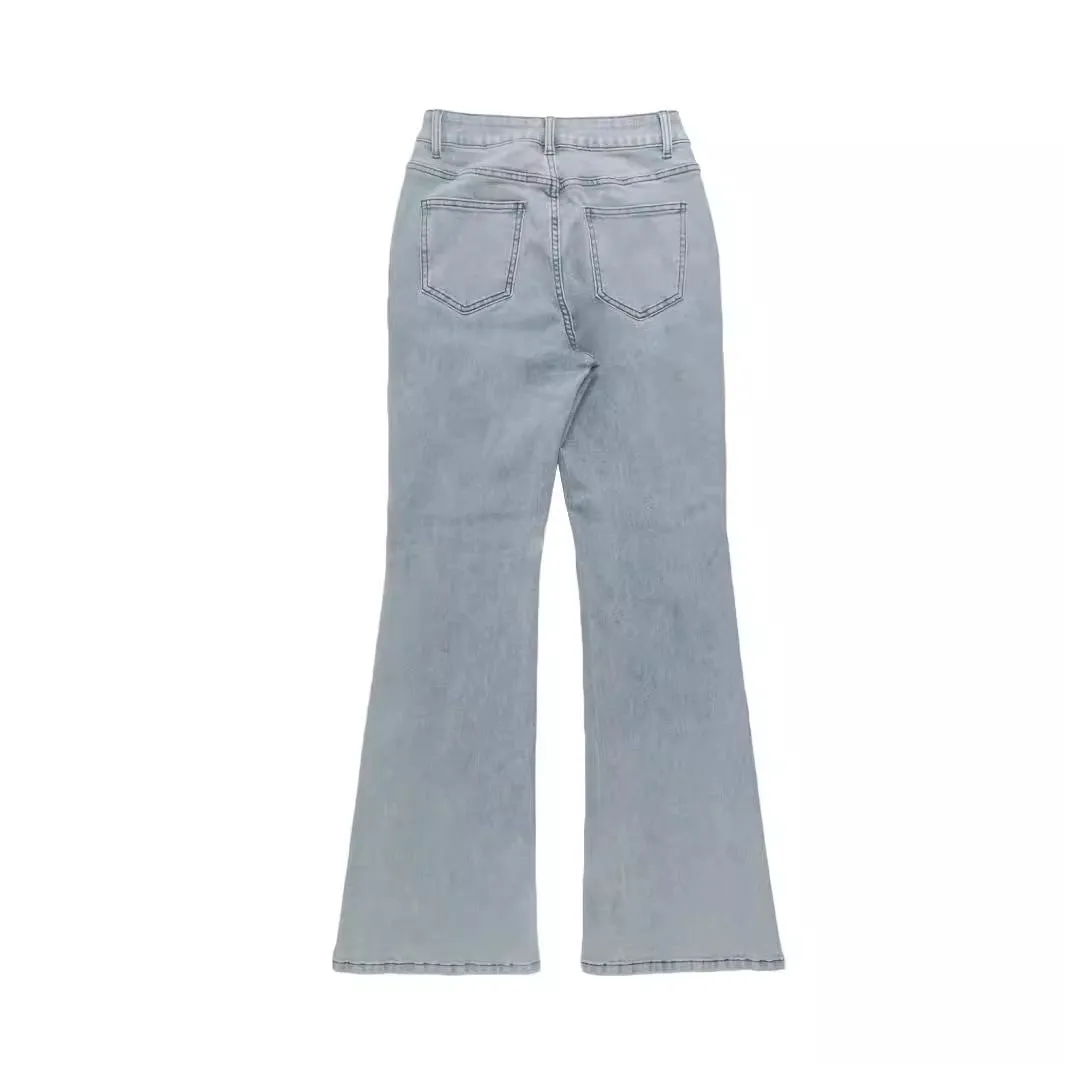 Women's High Waist Flared Fashion Stretch Jeans