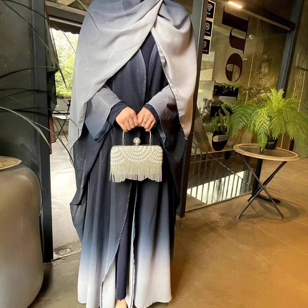 Women's Muslim Dress Galaxy Flash Robe Dress